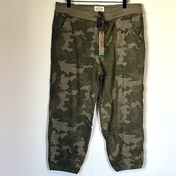 NWT Prana Cozy Up Ankle Jogger Sweatpant in Sage Camo - Size Extra Large - Picture 2 of 14